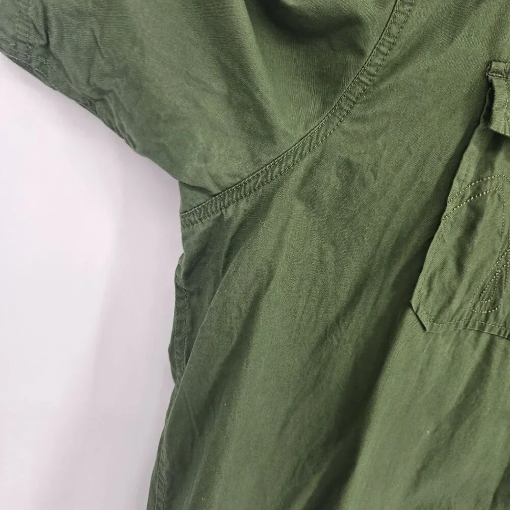 CE Schmidt workwear mens size 2XLTall green button up short sleeve shirt cotton